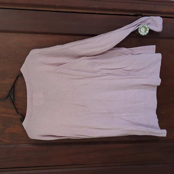 Lucky Brand Light Pink V Neck Lightweight Sweater Size Large - Picture 4 of 5
